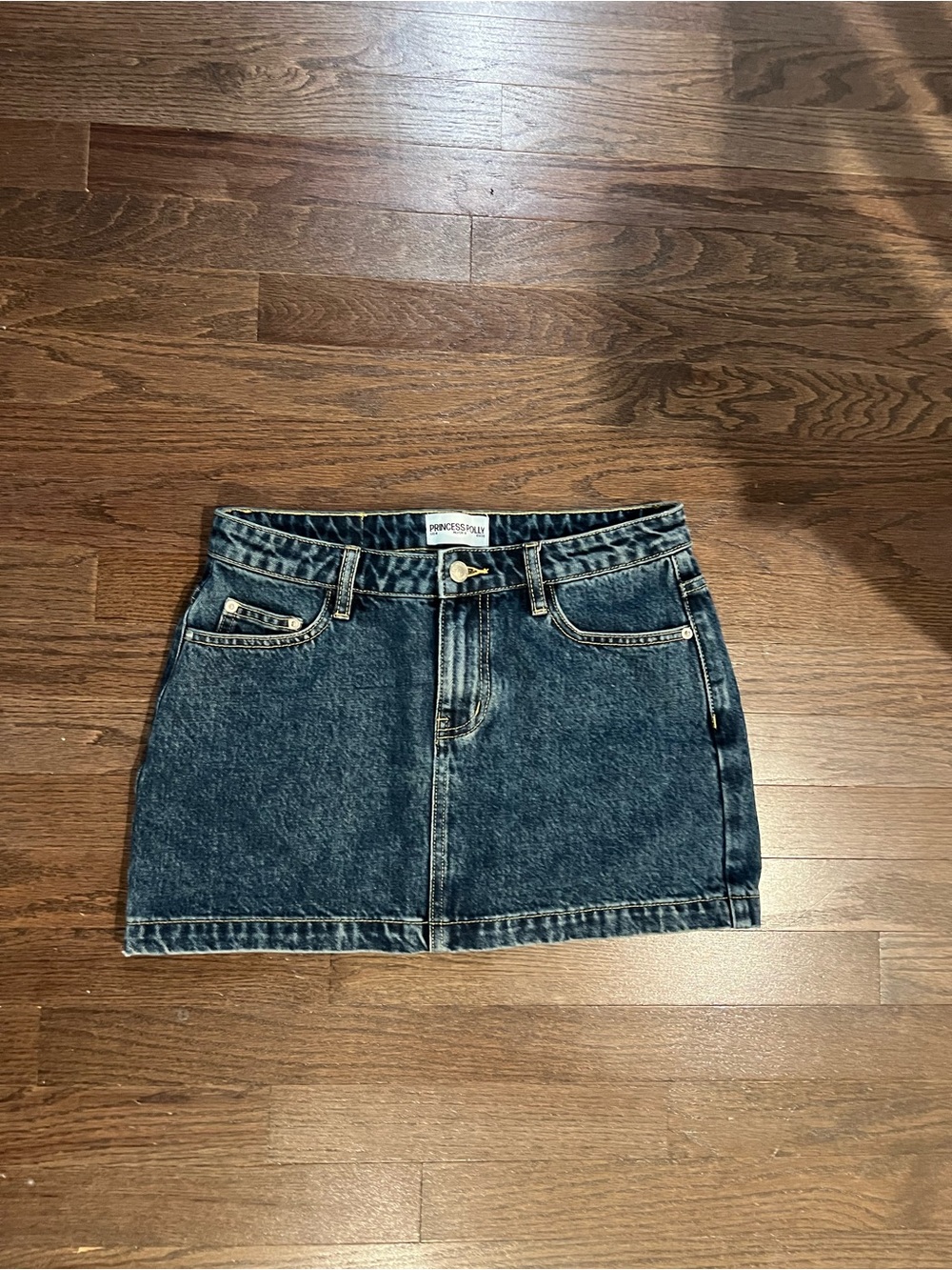 Princess Polly Nickei Denim Mini Skirt